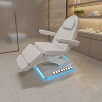 Table de massage électrique pour salon de beauté, 4 moteurs, réglable en hauteur, pour soins du visage, esthétique et extensions de cils