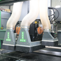 BCM612S mesin bor ganda CNC, mesin bor industri enam sisi, mesin bor kayu Cnc untuk furnitur