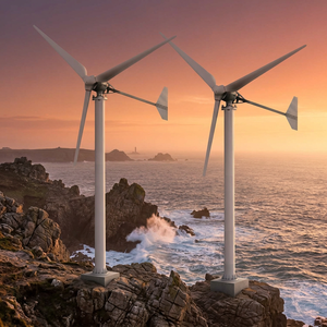 Générateur éolien horizontal haute performance 100 kW, diamètre du rotor 19 m, hauteur 30 m, 3 pales, matériau FRP, entraînement direct - Product Image 2