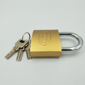 38 मिमी पीतल रंग की नकल पेंटिंग आयरन पैडलॉक, कंप्यूटर कुंजी सस्ती कीमत के साथ - Product Image 3