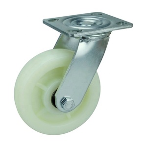 WBD Hot Sales 4 5 6 8 Zoll Hochleistungs-Schwenk räder aus weißem Kunststoff - Product Image 1