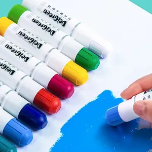ठोस gouache छड़ी 12 रंग macaron रंग रंगीन छड़ी भित्तिचित्र कलम पानी में घुलनशील घूर्णन बच्चों के crayons