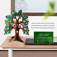 100 pièces coeur Signature Message cadre d'arbre en bois décoration Unique cadeaux livre d'or de mariage avec support