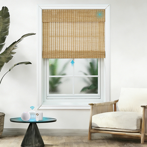 Stores automatiques en <span class=keywords><strong>bambou</strong></span> et jute de qualité supérieure, protégeant la vie privée, pour salon - Product Image 5