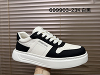 Baskets basses respirantes à plateforme avec lettres alphabétiques, bout perforé, semelle épaisse, chaussures décontractées tendance pour hommes