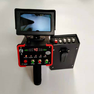 Détecteur de métaux souterrain avancé de deuxième génération noir avec localisateur à distance et réglage de précision - Product Image 2