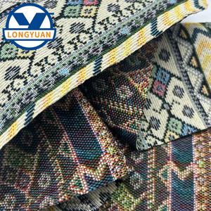 <span class=keywords><strong>Tissu</strong></span> de tapisserie personnalisé en jacquard rétro tissé et teint en fil pour housses de canapé, housses de chaise, sacs fourre-tout et vêtements - Product Image 4