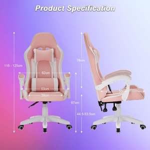 低Moqカスタマイズゼロ重力振動熱マッサージ人間工学に基づいたリフトスイベルロッキングレーシングゲーマースコーピオンゲームチェア女の子用 - Product Image 5