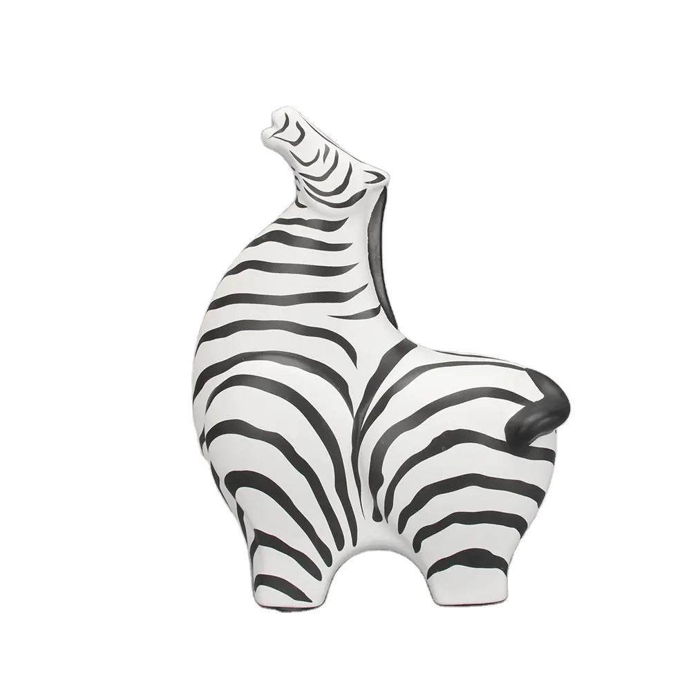 Ot001 Home Decor Meubels Desktop Zebra Beeldjes Grappige Keramische Kunst En Ambacht Ornament