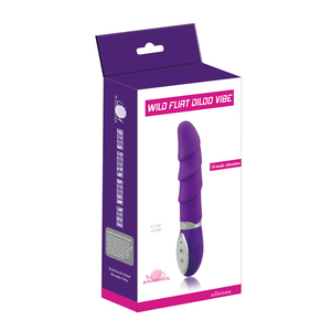 Vibromasseur Aphrodisia Wild Flirt, 10 fréquences, silicone, étanche, faible bruit, 2 piles AAA, masseur corporel, rose, violet - Product Image 2