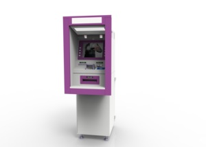 0peration 현금 지불 ATM 벽에 내장 된 셀프 서비스 키오스크 디지털 잠금 손가락 인쇄 인증으로 보안 - Product Image 5