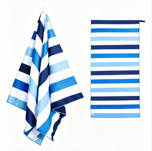 Serviettes de plage extra larges, épaisses, à séchage rapide et très absorbantes, imprimées sur mesure, tapis de plage portables pour l'extérieur - Product Image 1