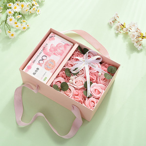 หน้าต่างสบู่รูปหัวใจกล่องดอกไม้วาเลนไทน์ปีใหม่วันเกิดวันเกิดงานแต่งงานกล่องของขวัญ - Product Image 5