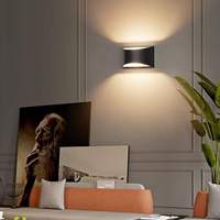 Applique murale LED d'intérieur, batteries rechargeables, montage mural supérieur et inférieur pour salon, chambre à coucher, couloir
