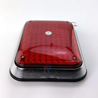 Nouveau carré rouge LED stroboscopique clignotant tableau de bord voiture Ambulance périmètre utiliser montage en Surface LED clignotant latéral lampe