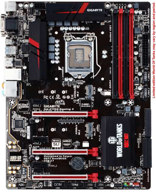 Hotsale ATX GIGABYTE Z170X-Gaming 3 Desktop Motherboard LGA1151 Support 6/7th Gen Intel I7/I5/I3 DDR4 Four Channels 64GB