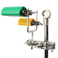 Soporte para tambor Niu Ling, percusión pequeña, verde amarillo, doble tono, Bangzi, de resina, de madera, de tono alto, pulsátil