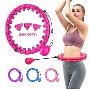 Fitness Detachable Smart Weighted Hula Hoola Fit Hoop 2 in 1 Abdomen Fitness With Exercise Ball