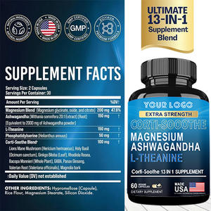 Corti-Soothe Complément pour le Cortisol 60 Gélules avec Magnésium L-Théanine Ashwagandha Phosphatidylsérine pour la Gestion du Cortisol - Product Image 5