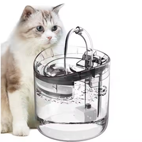 Fontaine à boire automatique à circulation pour animaux de compagnie en gros Distributeur d'eau pour chat en plastique à usage domestique