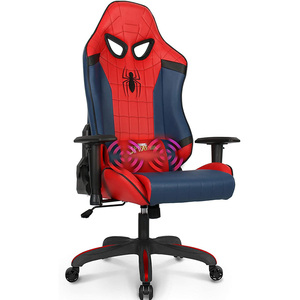 Chaise de jeu <span class=keywords><strong>Spiderman</strong></span> en cuir PVC rouge populaire en Tchéquie avec massage, chaise d'ordinateur à dossier haut, dossier inclinable jusqu'à degrés - Product Image 1