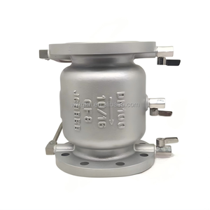 Válvula de Retención de Baja Resistencia de Acero Inoxidable CF8 DN100 PN16 con Brida, Válvula de Aislamiento Antiincrustante, Válvula Antirretorno - Product Image 1