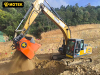 MOTEK Godet de criblage pour excavatrice à fonctionnement facile et performance stable, avec pompe à engrenages et moteur, pour le recyclage et la gestion des déchets