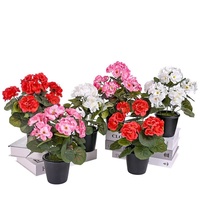 Plantes artificielles de luxe en pot, plantes d'intérieur écologiques en plastique, verdure décorative pour la maison et les mariages