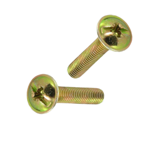 Tornillo de máquina de yeso personalizado, cabeza vietnamita chapada en Zinc amarillo, clavo común DIN liso, pedido a granel, etiqueta personalizada para - Product Image 1