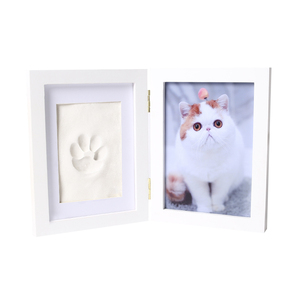 Rắn gỗ DIY Pet Paw in khung cho hình ảnh handmade Dog ảnh khung tường với bức tranh bề mặt công nghệ - Product Image 2