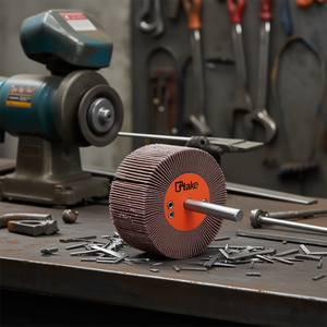 Ttake Abrasive Flap <b>Wheel</b> 60x40 Mm 60 Grit 6 Mm Shaft For Metal <b>Grinding</b> - Product Image 3