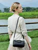 Sac fourre-tout en cuir de vachette pleine fleur grain litchi, sac à bandoulière rétro en cuir de vachette de qualité supérieure, prêt à être expédié