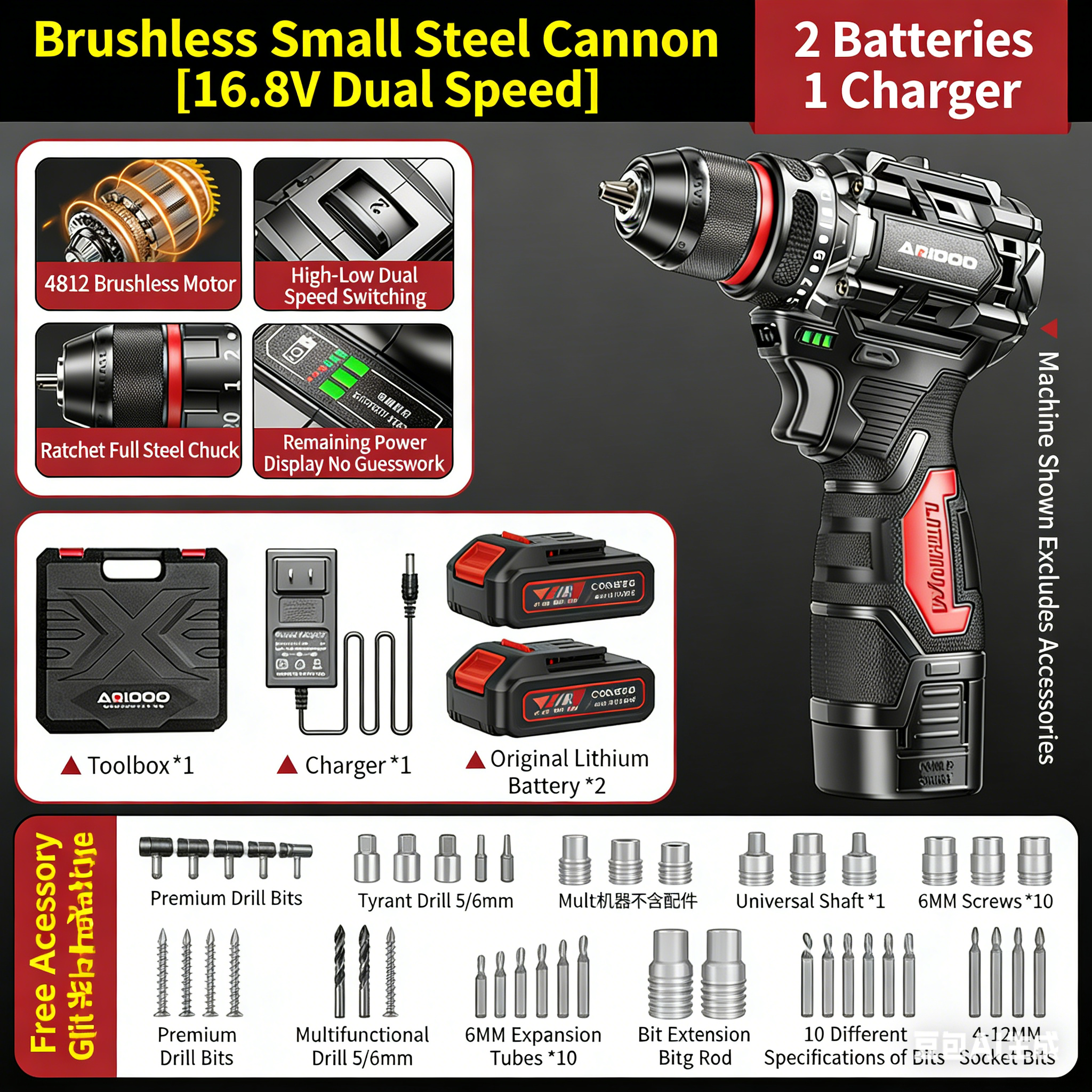 Batteria 16,8 V-1, 1 carica
