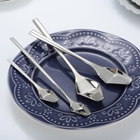 Ensemble de couverts de luxe modernes en acier inoxydable 18/10, finition miroir, écologiques, certifiés CE, pour mariage, couleur argentée unique