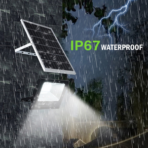 SUNDE 2026 Nuevo Proyector de Jardín Solar de 500 1000 Vatios, Reflector LED Exterior para Calle - Product Image 3