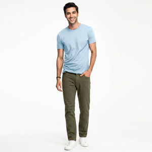 T-shirt homme 2026 100% coton à manches courtes, col doux et confortable, broderie personnalisée, impression sérigraphique, faible MOQ à prix abordable - Product Image 1