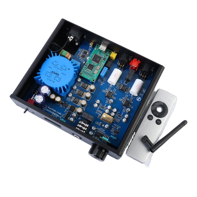 Dual Core ES9038 DSD512 BT 5.1 Decoder DAC Headphone Amplifier LDAC