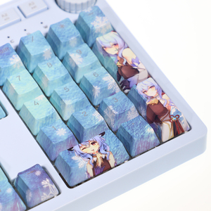 Genshin-Teclado mecánico con 104 teclas, Teclado mecánico con luz de sublimación a través de OEM, para 61 64 75 84 87 98 104 teclas - Product Image 4