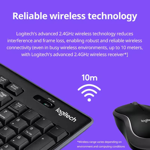 Combo de Teclado y Ratón Inalámbrico Logitech MK270, Receptor 2.4G, Teclado de Tamaño Completo, Batería de Larga Duración, Set de Teclado y Ratón para Oficina - Product Image 6