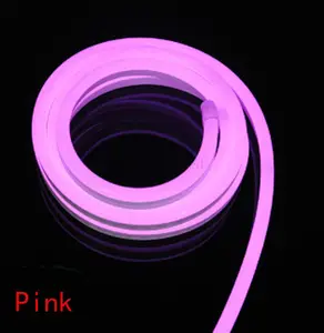 聚氯乙烯24v微型圆形发光二极管霓虹灯柔性发光二极管型材用于广告的发光二极管条tiras dmx防水rgb发光二极管霓虹灯