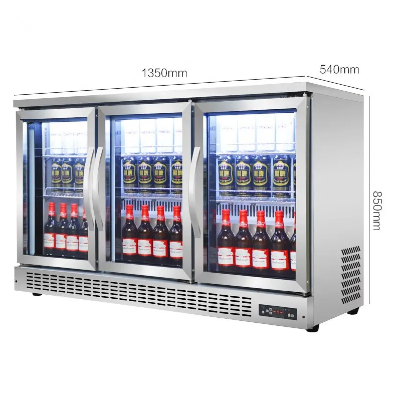 Back bar bottle cooler / Under bar fridge wine beer undercounter refrigerator for bar