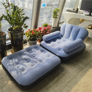 Weilian 2 trong 1 Inflatable sofa không khí Sofa giường với bơm điện Ghế bơm hơi di động ghế sofa sofafor đồ nội thất phòng khách - Product Image 1