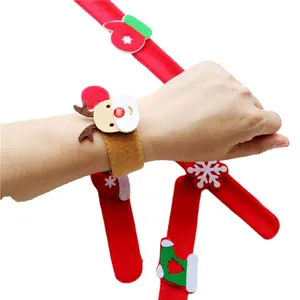 Wholesale Christmas decoration 22*3 non-woven slap hand ring children clapping hand ring