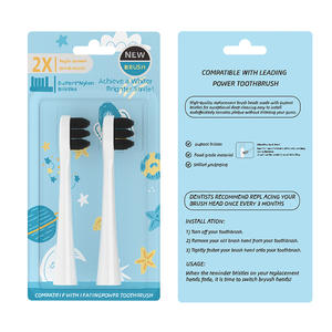 Têtes de brosse à dents électriques pour enfants Usmile, remplacement Q10 Q1 Q3 Q3S, poils doux, lot de 2, têtes de brosse en nylon - Product Image 3