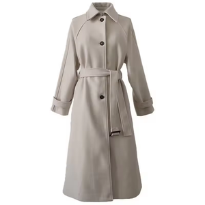Ohsisa 2025 Nuovo Cappotto Lungo da <span class=keywords><strong>Donna</strong></span> Stile Retrò Caldo e Spesso per Autunno e Inverno - Product Image 4