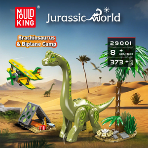 Mould King 29001, 373 Piezas, Serie <span class=keywords><strong>Jurassic</strong></span> <span class=keywords><strong>World</strong></span>, Huevo <span class=keywords><strong>de</strong></span> Dinosaurio <span class=keywords><strong>de</strong></span> Cuello Largo, Bloques <span class=keywords><strong>de</strong></span> Construcción, Modelo Técnico, Juguete Educativo, Regalo Festivo - Product Image 2
