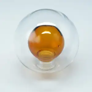 الشركة المصنعة حجم خاص اللون ارتفاع الانتقال كرة الزجاجية مع الشمعدان الضوء الخاص بالجدار