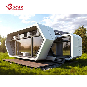 Casas contenedoras modulares modernas de lujo de alta calidad, casas prefabricadas de cápsulas espaciales, casas prefabricadas modernas - Product Image 1