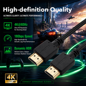 Cable HDMI Ultrafino 4K 2.0, Cable HDTV Delgado y Superligero para Cámara, PC, Monitor, 1.5M o Longitudes Personalizadas - Product Image 4