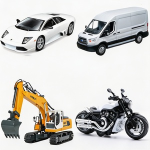 Set <span class=keywords><strong>de</strong></span> Modelos <span class=keywords><strong>de</strong></span> Vehículos <span class=keywords><strong>de</strong></span> Juguete Fundidos a Presión: Camiones Monstruo, Excavadoras <span class=keywords><strong>de</strong></span> Demolición, Montacargas, Hayabusa con Arranque, Vehículo Refrigerado Vilfire, Escala 1/64 - Product Image 3